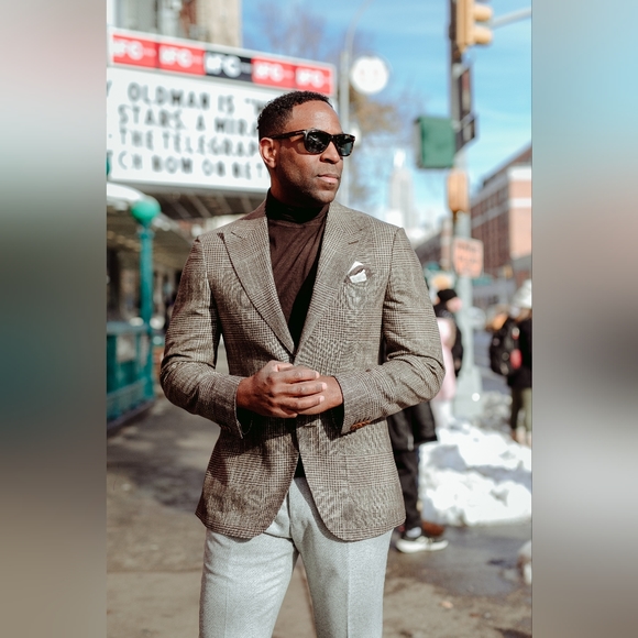 SuitSupply Mid-Brown Check Havana Jacket - Picture 5 of 15